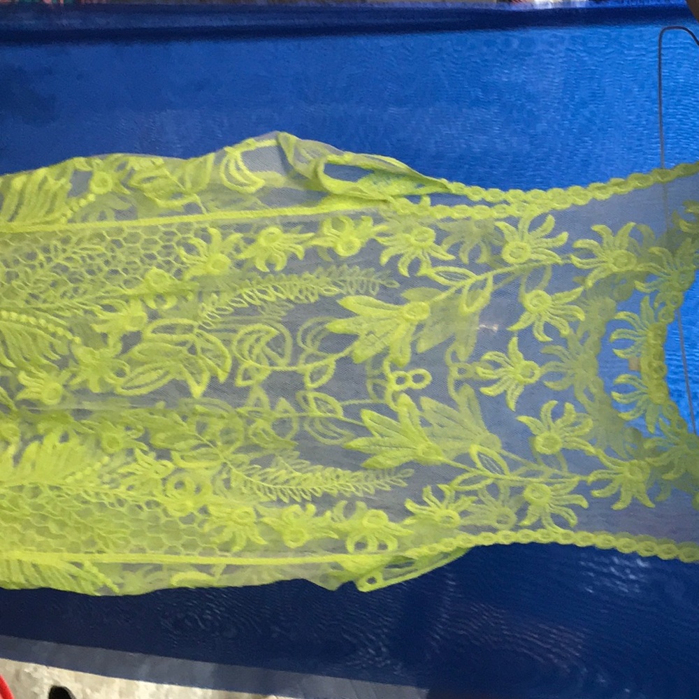 Yellow see through top